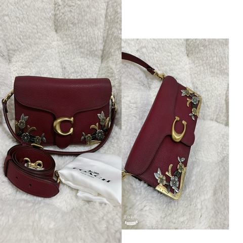 全新 coach tabby 26（立體金屬花）