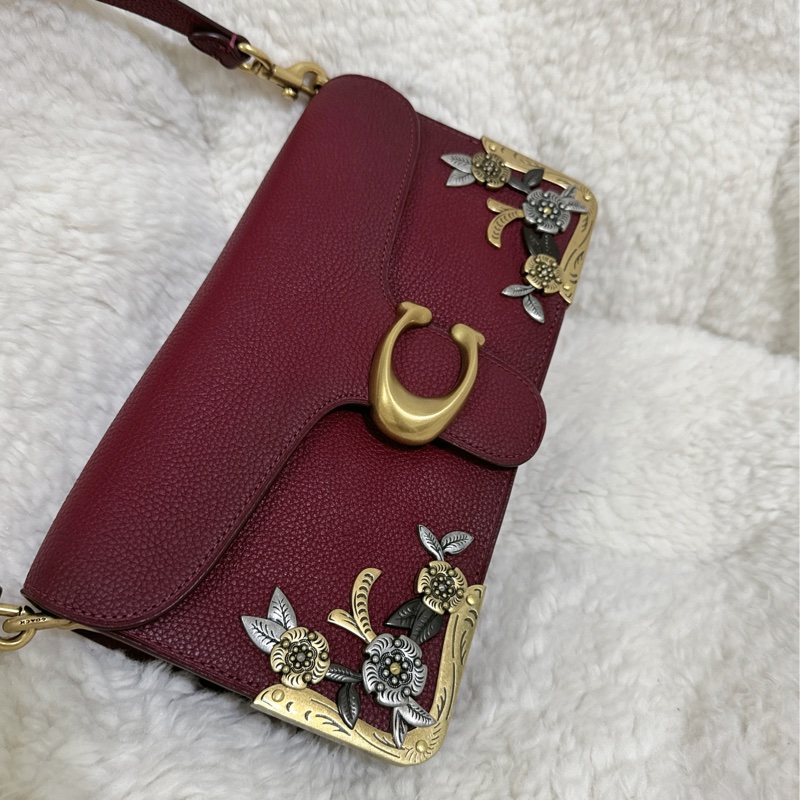 全新 coach tabby 26(立體金屬花)-16