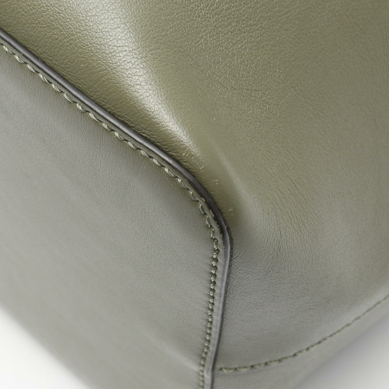 FENDI Mon Tresor 抽繩手提包 8BT298・A5DY 皮革 卡其粉色 二手 女士-4