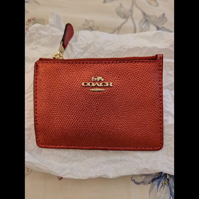 COACH 拉鍊卡夾零錢包-2