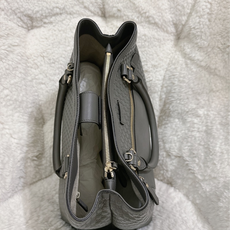 全新 Gucci 手提肩背包 (大象灰）-4