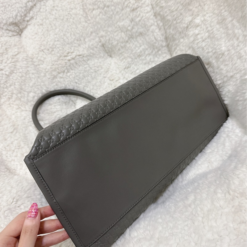 全新 Gucci 手提肩背包 (大象灰）-22