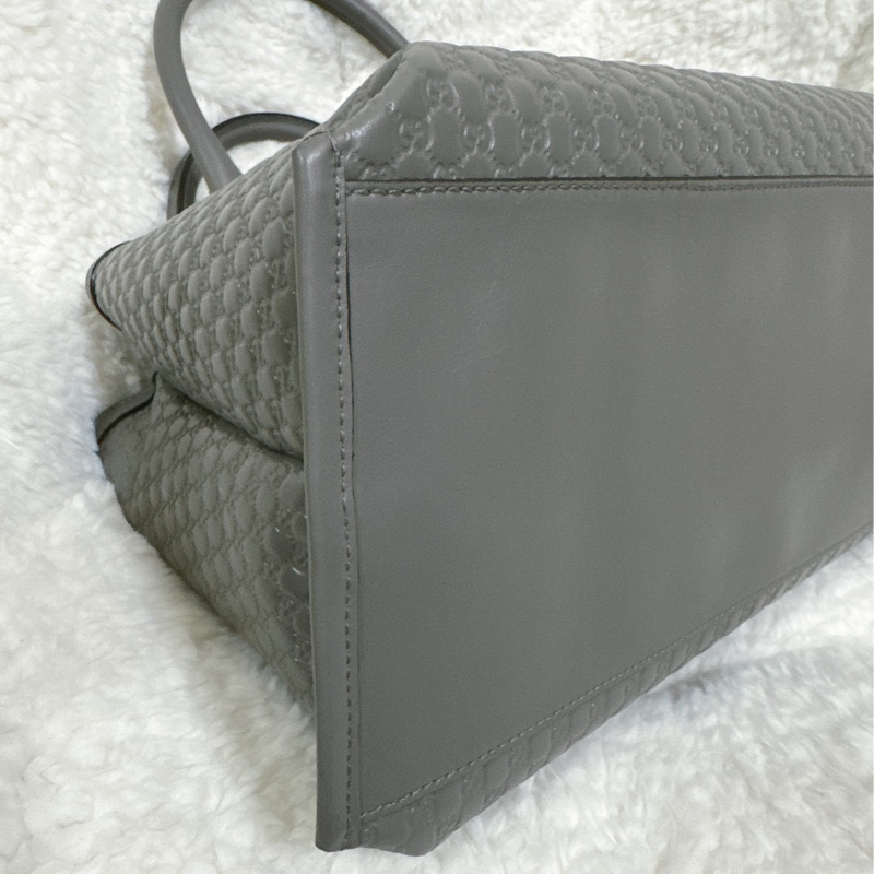 全新 Gucci 手提肩背包 (大象灰）-23