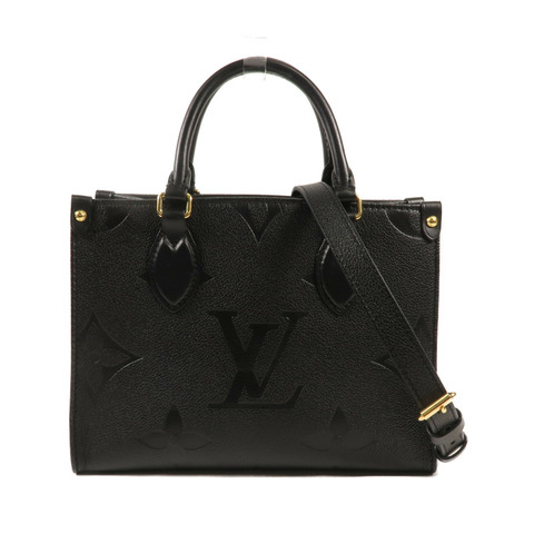 LOUIS VUITTON Monogram Empreinte On The Go PM金扣手挽肩背兩用袋