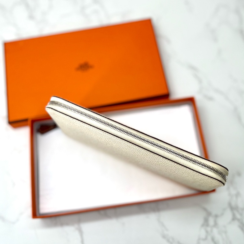 💗香緹國際精品💗🤍Hermes Silk in 絲巾長夾 奶白色🤍-1