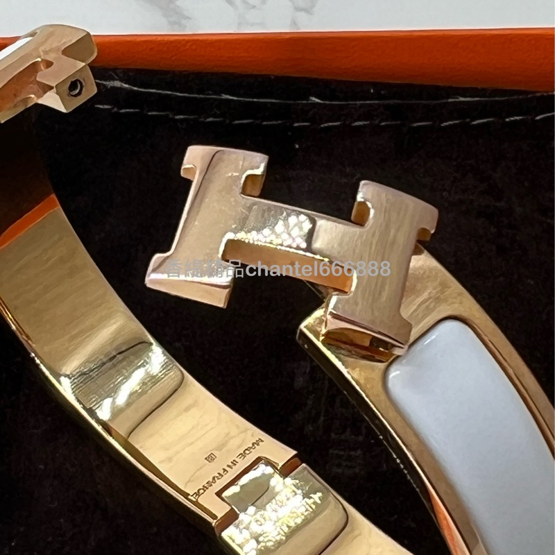 💗香緹國際精品💗愛馬仕 H手環 PM 玫瑰金-3