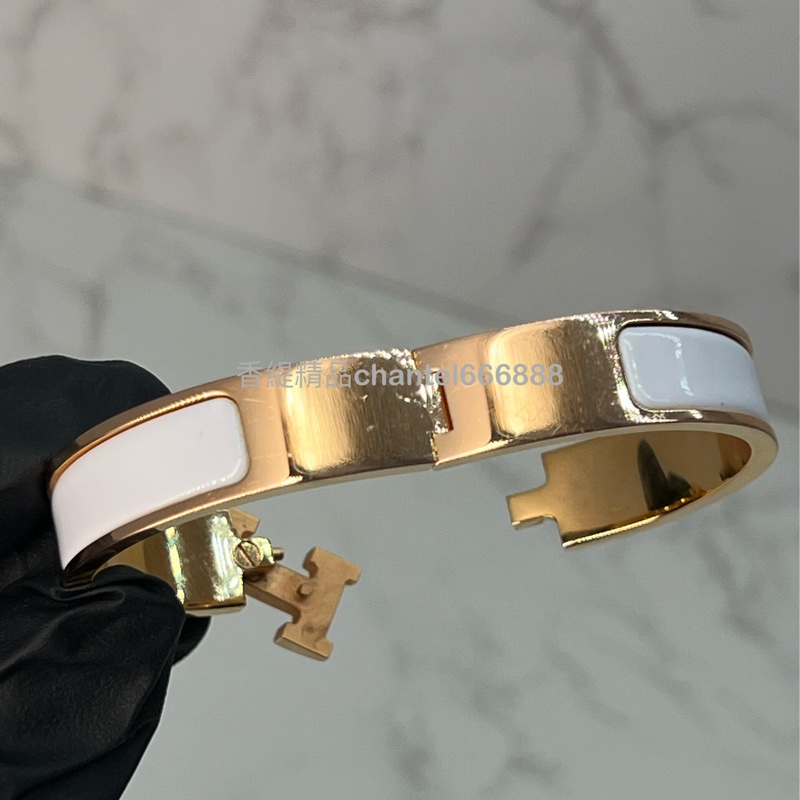 💗香緹國際精品💗愛馬仕 H手環 PM 玫瑰金-5