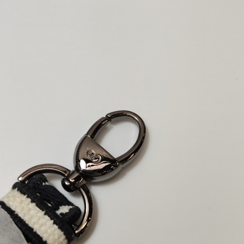 Dior Lady Dior戴妃包中號帆布千鳥格字母Logo吊飾斜挎包單肩包-12