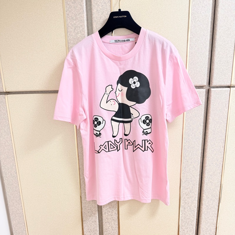 8）全新Teezy C/O Nil+Mon德國品牌粉色有機棉上衣 S-L可穿-0