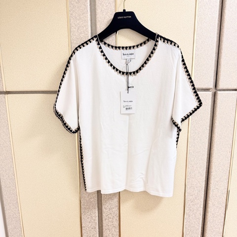 8）全新Leo&Ugo法國白色小香風設計感上衣 M-L可穿