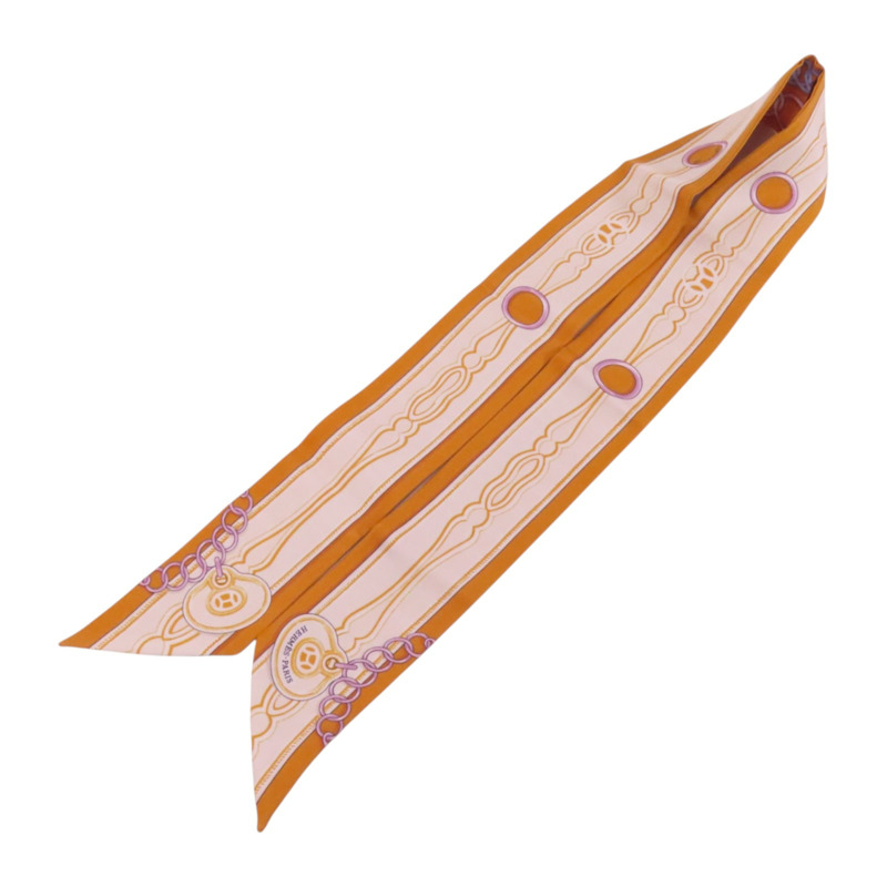 HERMES 絲質Twilly Scarf絲巾-3