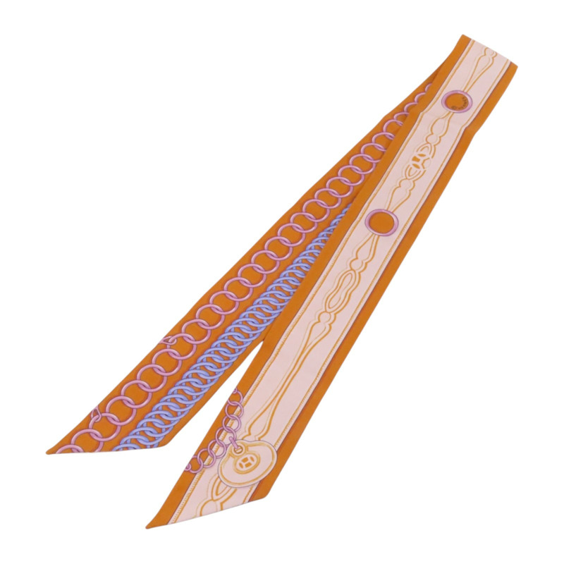 HERMES 絲質Twilly Scarf絲巾-10