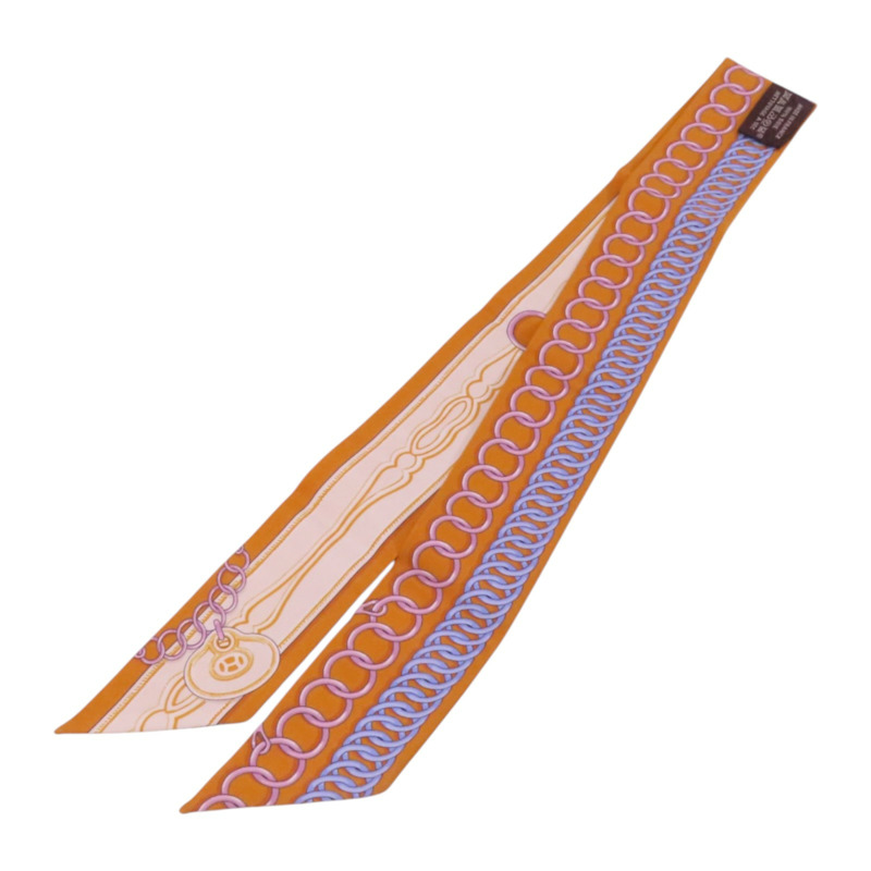 HERMES 絲質Twilly Scarf絲巾-11
