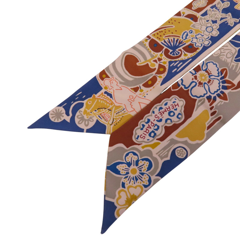 HERMES 絲質Twilly Scarf絲巾-6