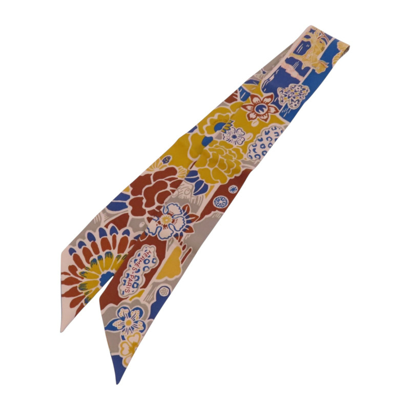 HERMES 絲質Twilly Scarf絲巾-10
