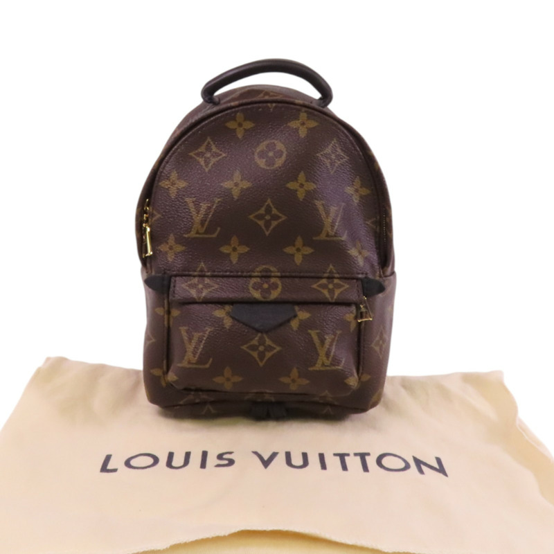 LOUIS VUITTON Monogram Palm Springs Mini金扣背包肩背兩用袋-9