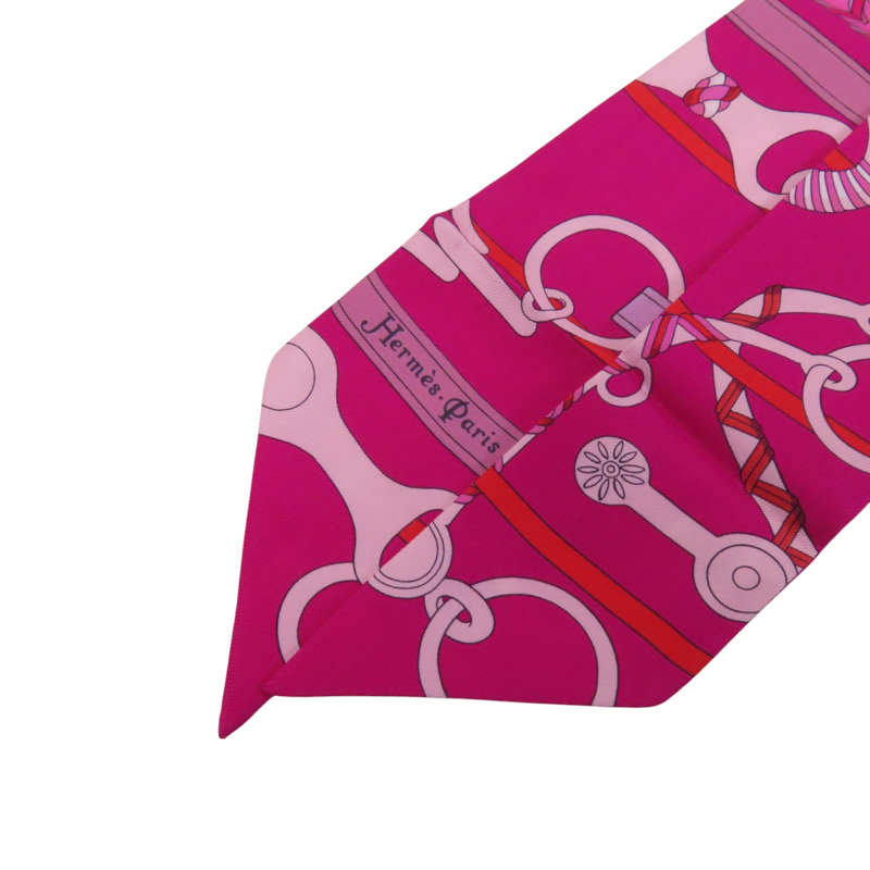 HERMES 絲質Twilly Scarf絲巾-5