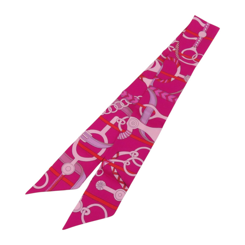 HERMES 絲質Twilly Scarf絲巾-11