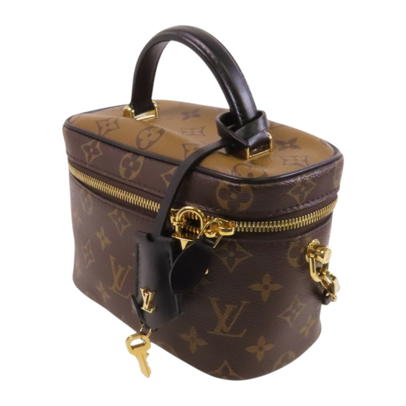 LOUIS VUITTON Monogram Reverse Vanity PM金扣手挽肩背兩用袋-2