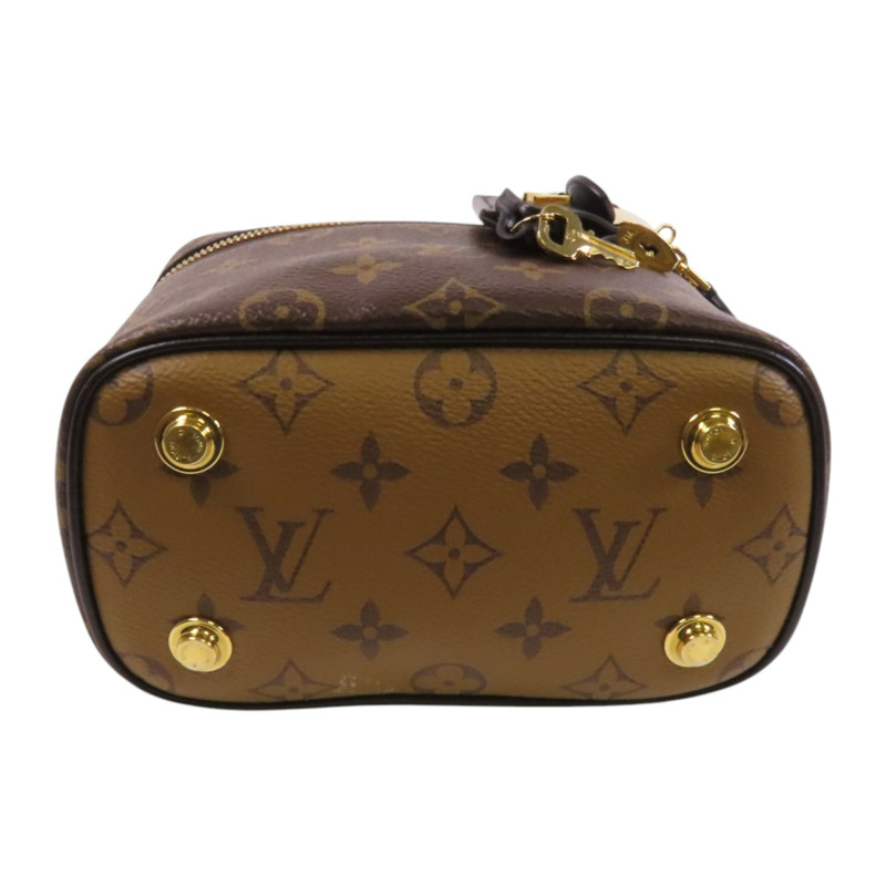 LOUIS VUITTON Monogram Reverse Vanity PM金扣手挽肩背兩用袋-3
