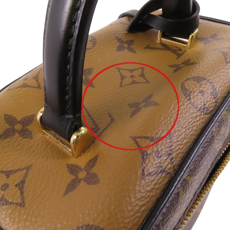 LOUIS VUITTON Monogram Reverse Vanity PM金扣手挽肩背兩用袋-16
