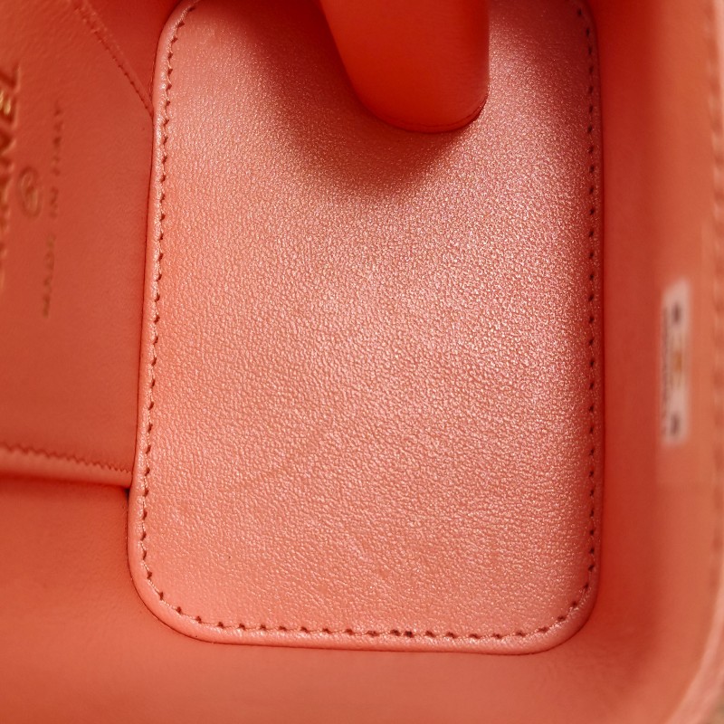 Chanel Vanity Case羊皮純色菱格雙C標識斜挎包單肩包-8