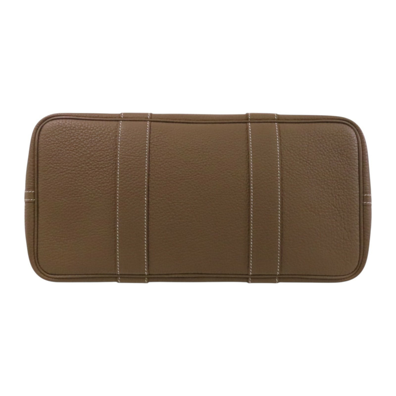 HERMES Negonda皮革GardenParty PM銀扣手挽袋-3