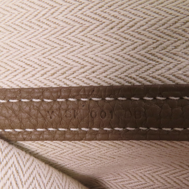 HERMES Negonda皮革GardenParty PM銀扣手挽袋-6