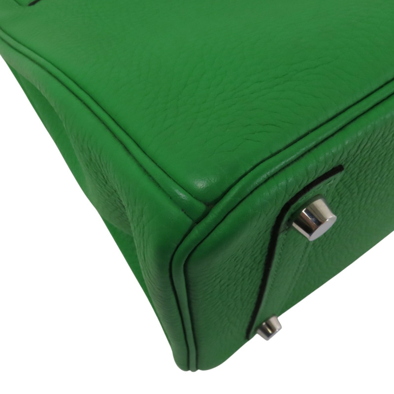 HERMES Clemence皮革Birkin 30金扣手挽袋-12