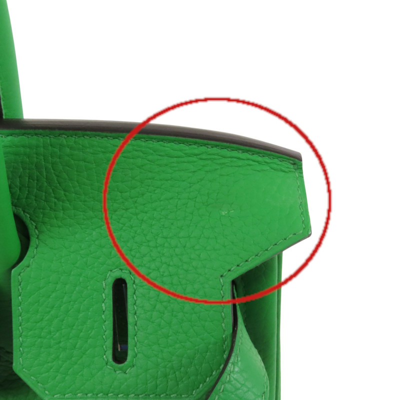 HERMES Clemence皮革Birkin 30金扣手挽袋-17
