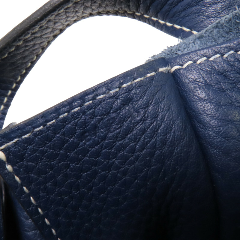 HERMES Clemence皮革Halzan 31銀扣肩背袋-6