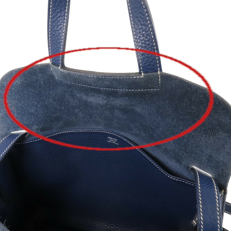 HERMES Clemence皮革Halzan 31銀扣肩背袋-15