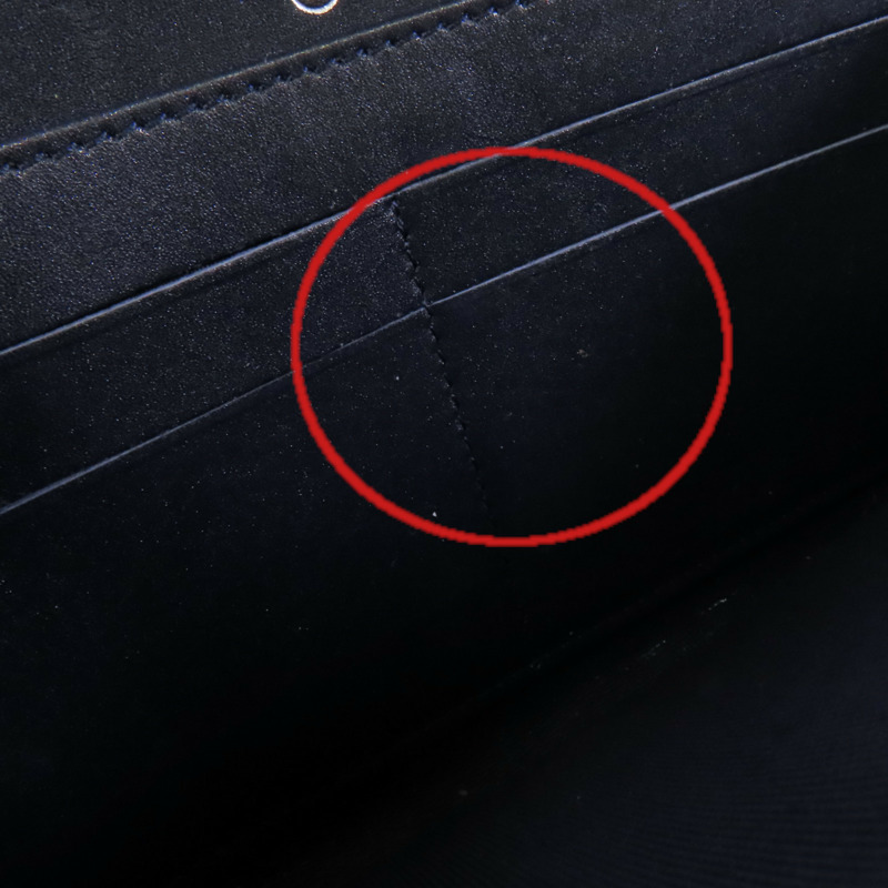 CHANEL 牛皮皮革Round Long Wallet銀扣拉鏈長錢包-16