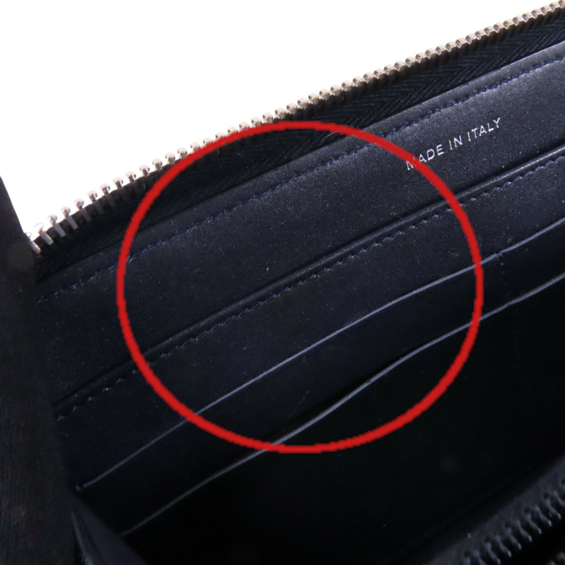 CHANEL 牛皮皮革Round Long Wallet銀扣拉鏈長錢包-17