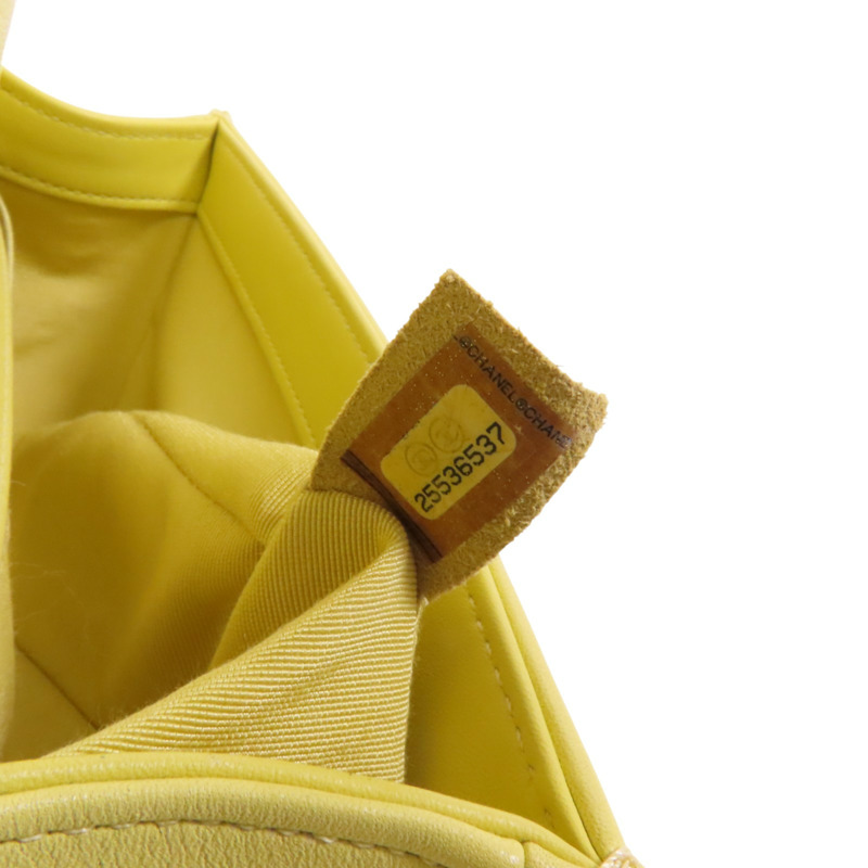 CHANEL 羊皮皮革Boy Chanel 20金扣鏈帶肩背袋-6