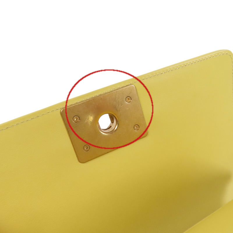 CHANEL 羊皮皮革Boy Chanel 20金扣鏈帶肩背袋-20