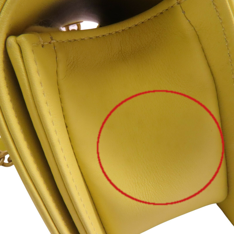 CHANEL 羊皮皮革Boy Chanel 20金扣鏈帶肩背袋-22