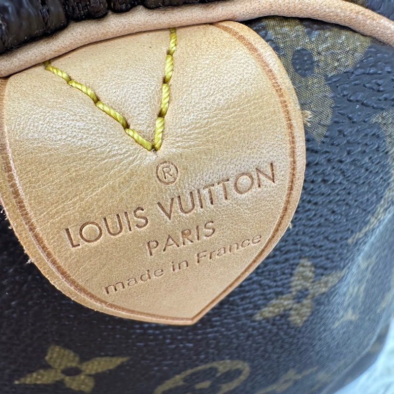 LV Speedy 30 經典啡色老花 手提包-12