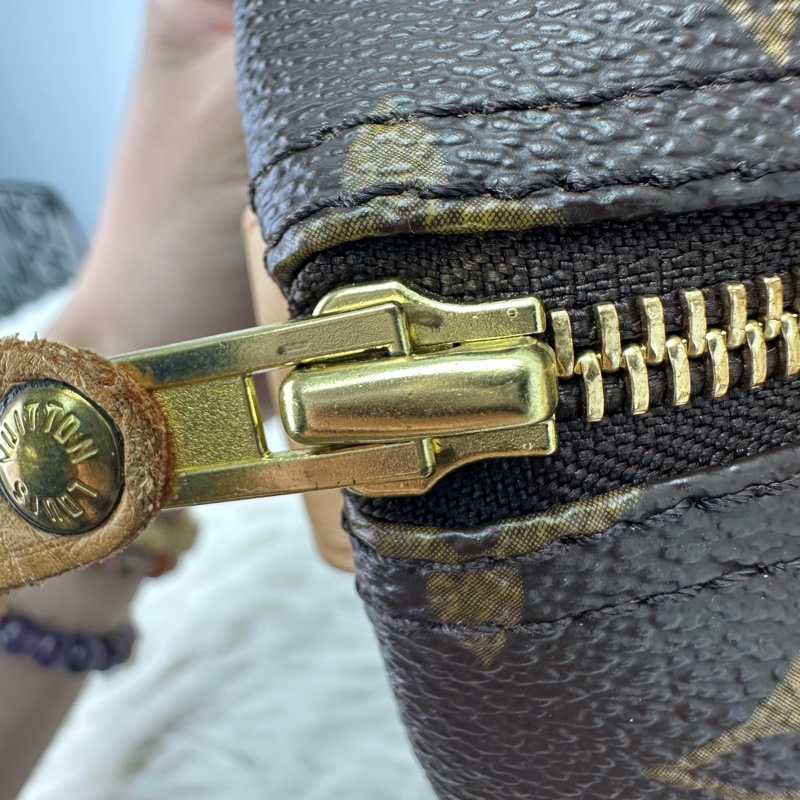 LV Speedy 30 經典啡色老花 手提包-23