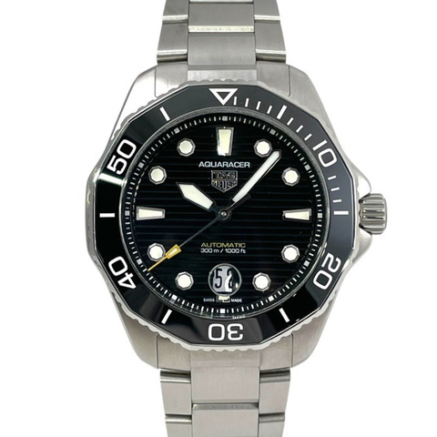 TAG HEUER 豪雅競潛系列專業300公尺潛水錶 WBP201A.BA0632 男士自動機械腕錶，不鏽鋼錶殼，黑色錶盤，日期顯示