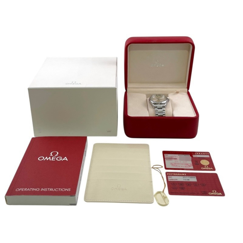 歐米茄海馬系列150公尺2517.30不鏽鋼男士石英錶,銀色錶盤-9