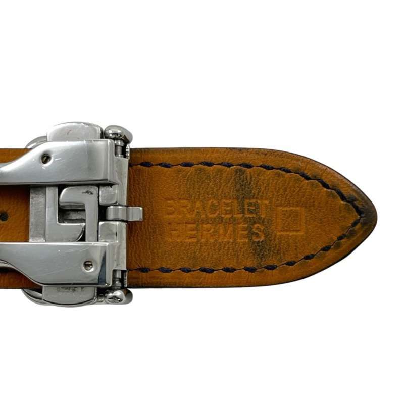 愛馬仕 Arceau 計時碼錶 AR4.910a 男士自動腕錶,不鏽鋼錶帶,皮革錶帶,黑色錶盤-8