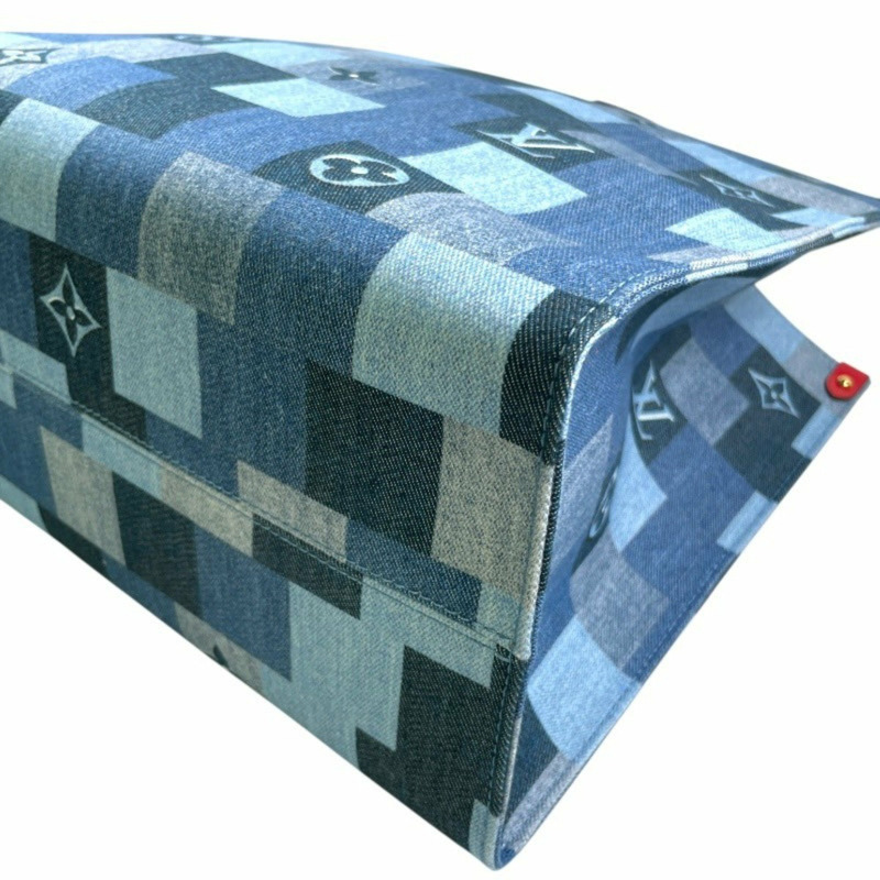 路易威登 On the Go GM M44992 手提包,女士款,牛仔布,Monogram 圖案,兩用款,男士款-5