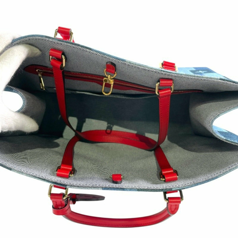 路易威登 On the Go GM M44992 手提包,女士款,牛仔布,Monogram 圖案,兩用款,男士款-8