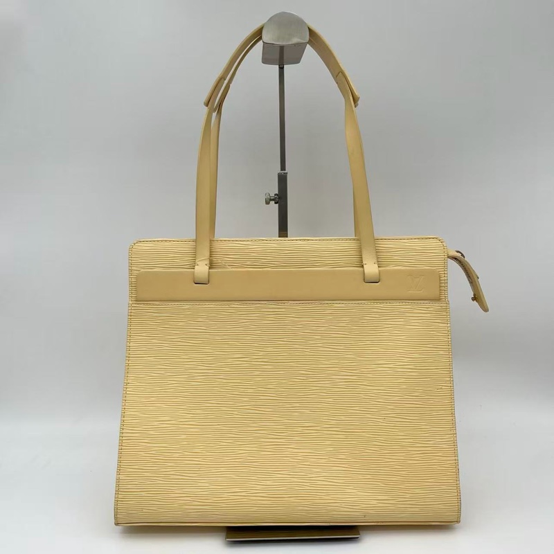 「JL精品代購」Lv小雞黃水波纹單肩托特包-0