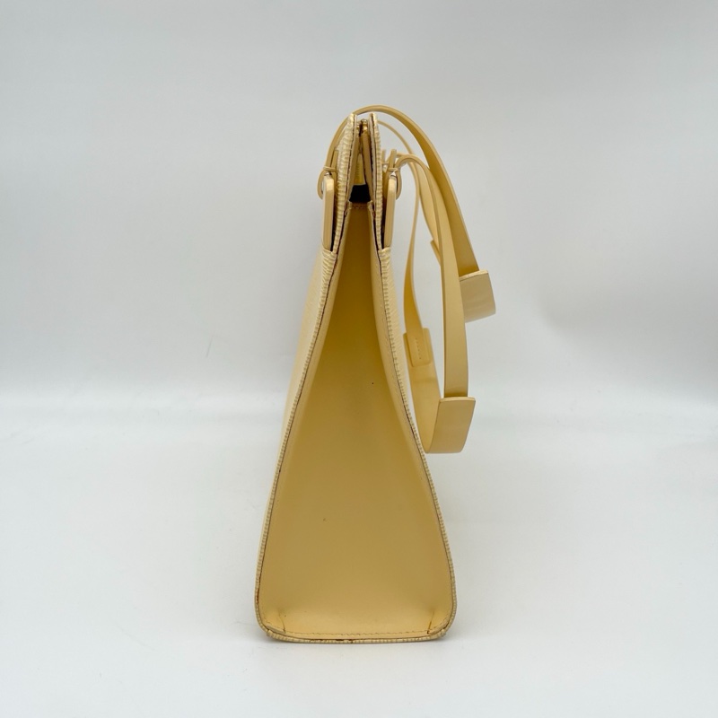 「JL精品代購」Lv小雞黃水波纹單肩托特包-4