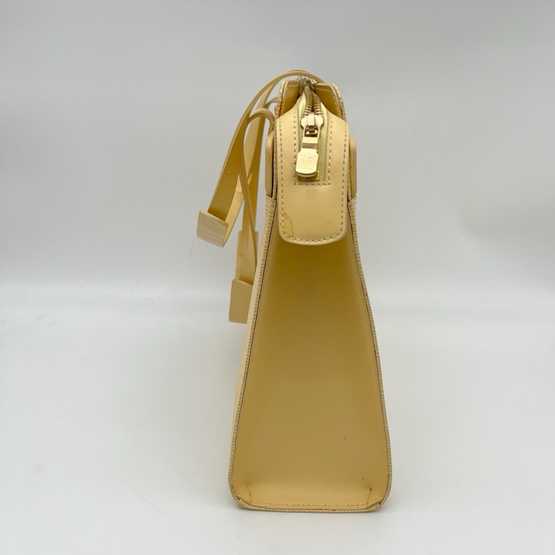 「JL精品代購」Lv小雞黃水波纹單肩托特包-5