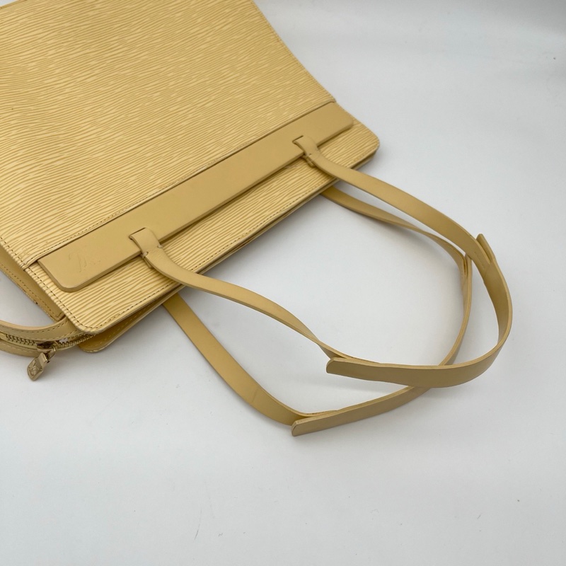 「JL精品代購」Lv小雞黃水波纹單肩托特包-6