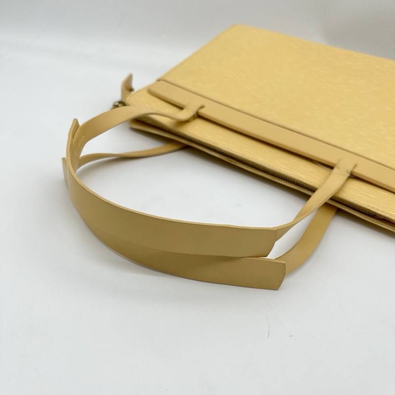 「JL精品代購」Lv小雞黃水波纹單肩托特包-7