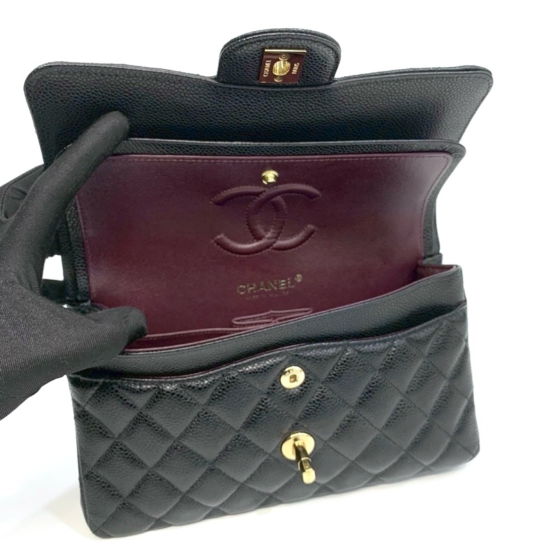 CHANEL黑金荔枝牛皮coco23 A01113-5